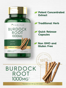 Burdock Root 1000mg | 200 Capsules