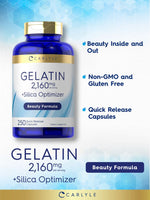Load image into Gallery viewer, Gelatin 2160mg with Silica Optimizer | 250 Capsules
