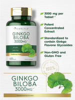 Load image into Gallery viewer, Ginkgo Biloba 3000mg | 400 Tablets
