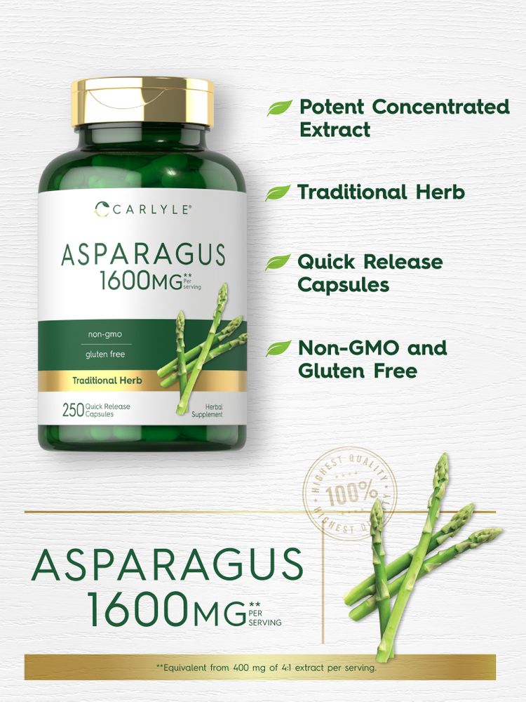 Asparagus 1600mg per serving | 250 Capsules