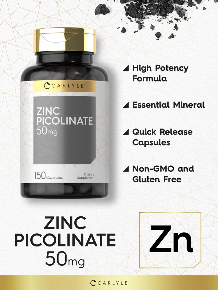 Zinc Picolinate 50mg | 150 Capsules
