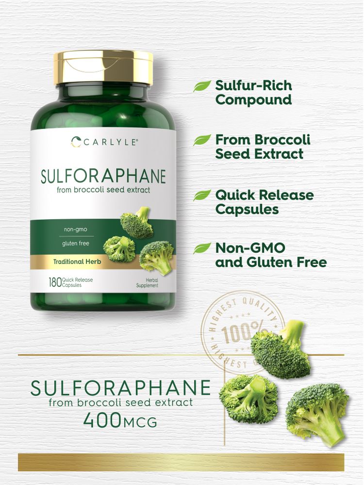 Sulforaphane Germes de Brocoli 400 mcg | 180 Capsules