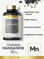Load image into Gallery viewer, Chelated Manganese 50mg | 200 Tablets
