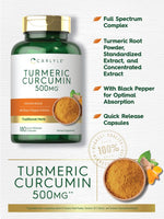Load image into Gallery viewer, Turmeric Curcumin with Bioperine 500 mg | 180 Capsules
