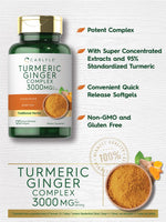 Load image into Gallery viewer, Turmeric Curcumin &amp; Ginger Complex 3000mg | 120 Capsules
