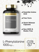 Load image into Gallery viewer, L Phenylalanine 1000mg | 200 Capsules
