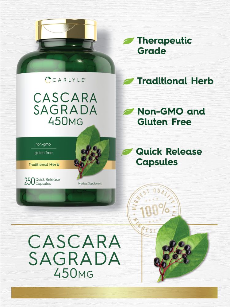 Cáscara Sagrada 450mg | 250 Cápsulas