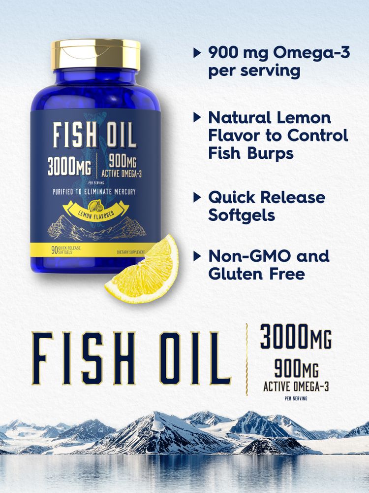 Fischöl 3000mg pro Portion | 90 Softgels