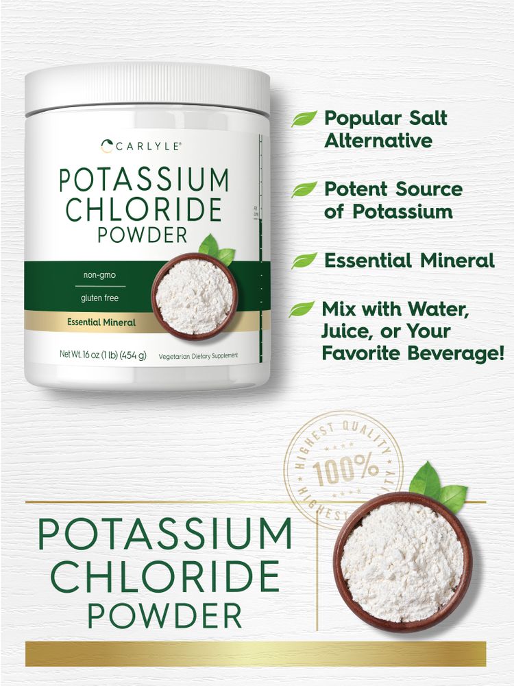 Potassium Chloride Powder | 16 oz
