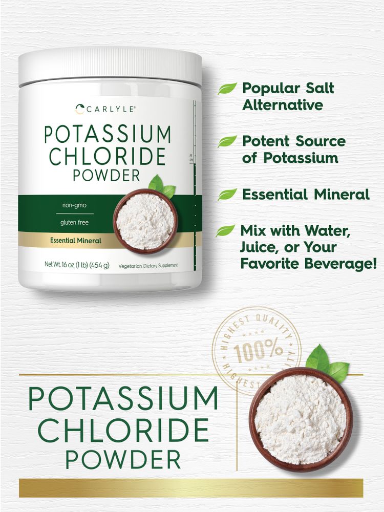 Chlorure de Potassium | Poudre 16oz