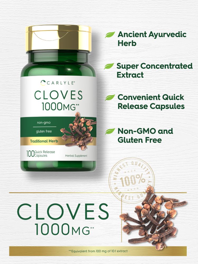 Cloves 1000mg | 100 Capsules