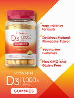 Load image into Gallery viewer, Vitamin D3 1000 IU | 30 Gummies

