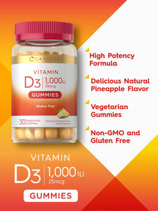 Vitamin D3 1000 IU | 30 Gummies