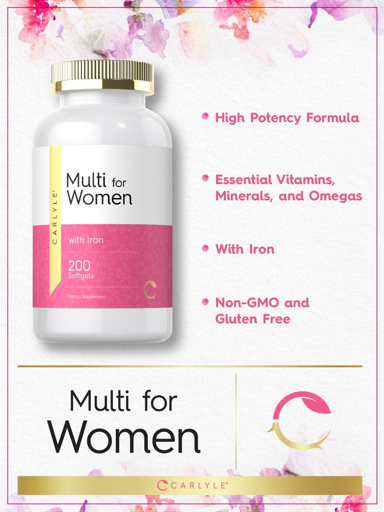 Multivitaminico per Donne | 200 Softgel