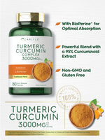 Load image into Gallery viewer, Turmeric Curcumin Complex 3000mg | 180 Capsules
