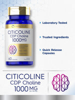 Load image into Gallery viewer, Citicoline CDP Choline 1000mg | 60 Capsules
