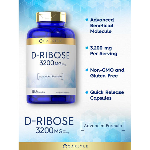 View 3 D-Ribosio 3200mg per porzione | 180 Capsule