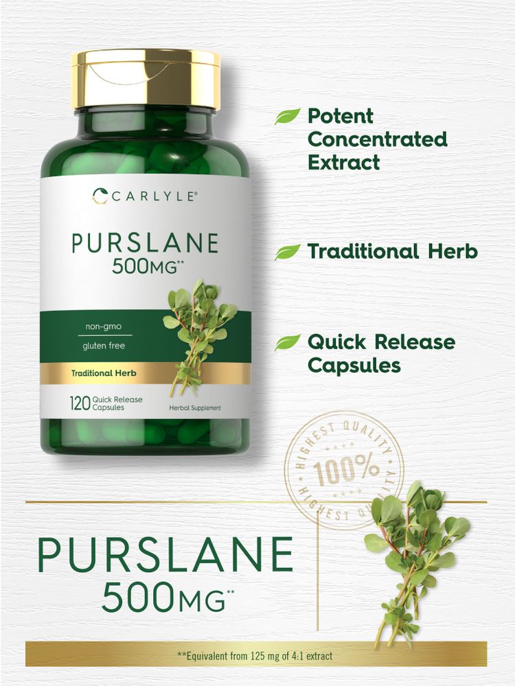 Purslane 500mg | 120 Capsules