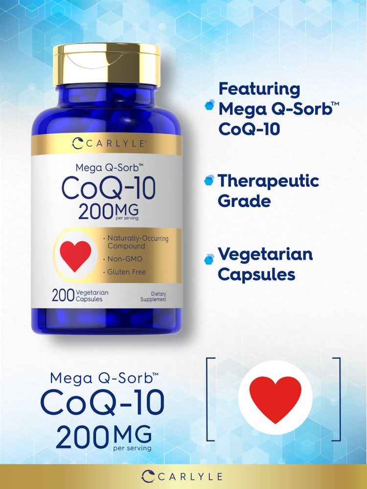 Co Q10 200mg per serving | 200 Capsules