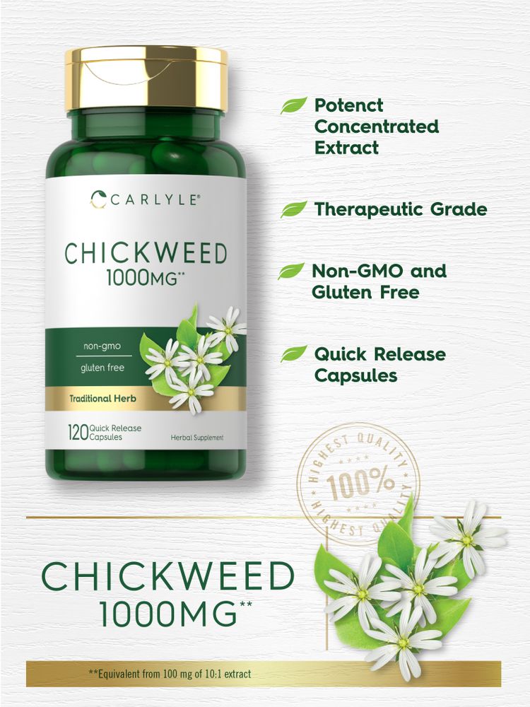 Chickweed 1000mg | 120 Capsules