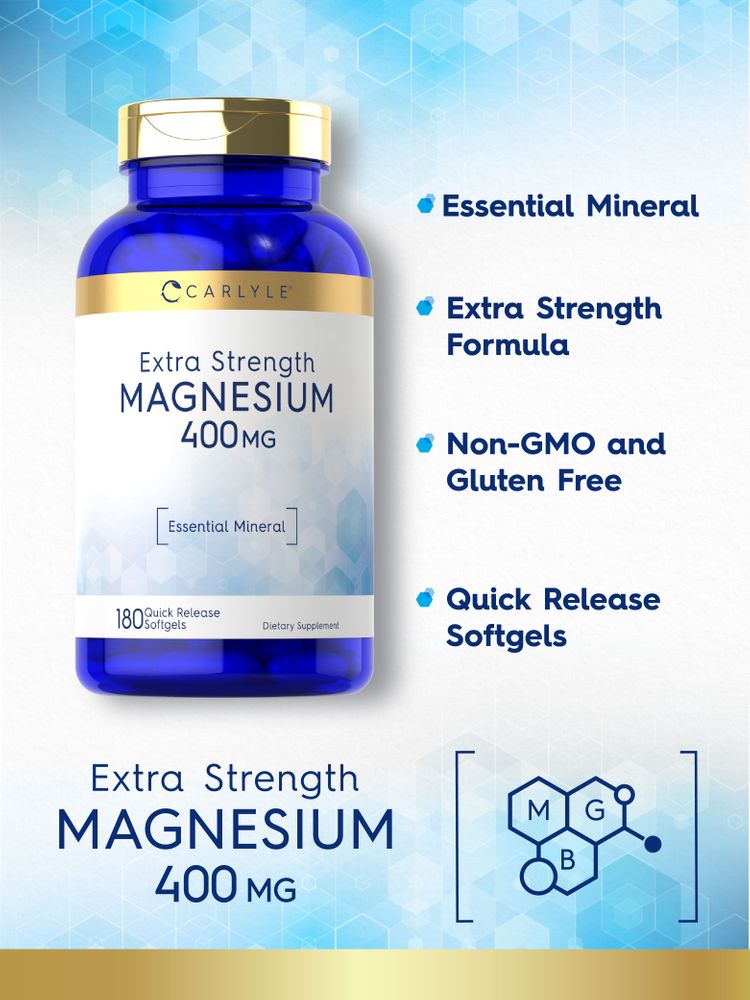 Magnesium 400mg | 180 Softgels