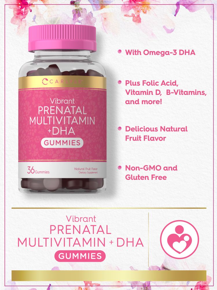 Prenatal Vitamin Gummies | Natural Berry Flavor | 36 Gummies
