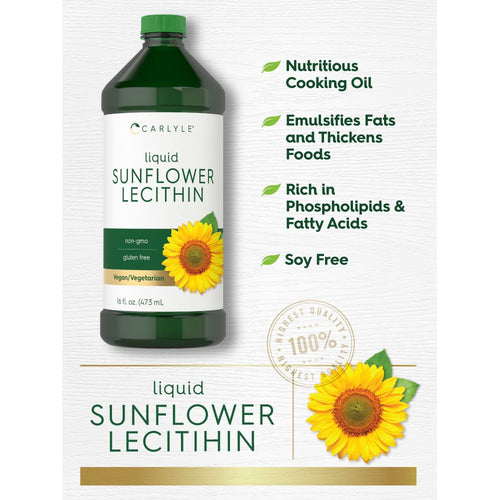 View 3 Sunflower Lecithin | 32oz Liquid (Pack of 2)