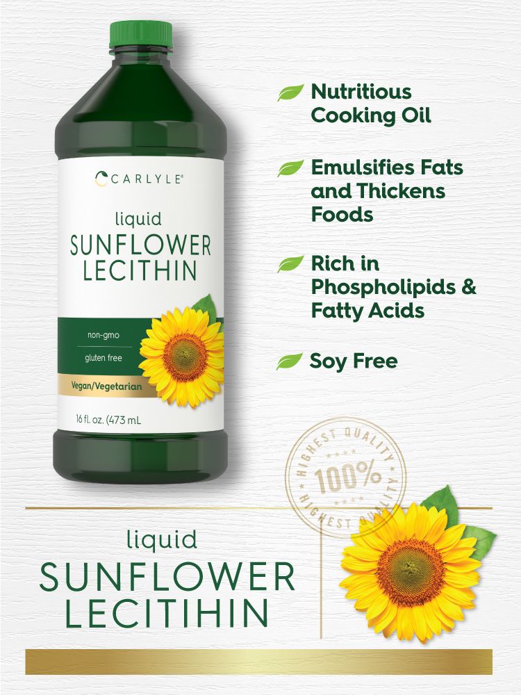 Lecitina de Girasol | 32oz Líquido