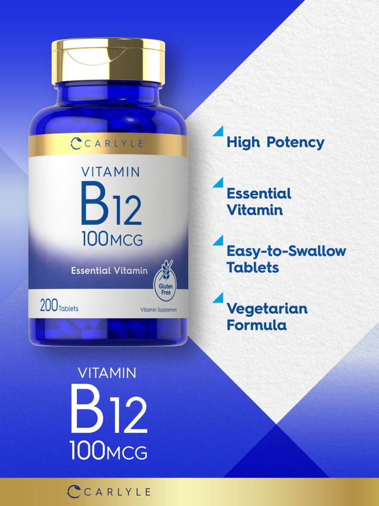 Vitamine B-12 100mcg | 200 Comprimés