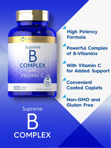 B Complex with Vitamin C | 300 Caplets