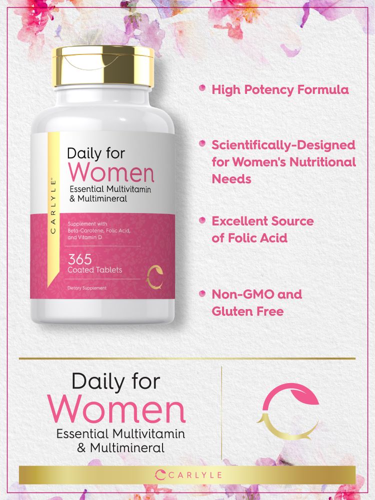 Multivitamines pour Femmes | 365 Comprimés