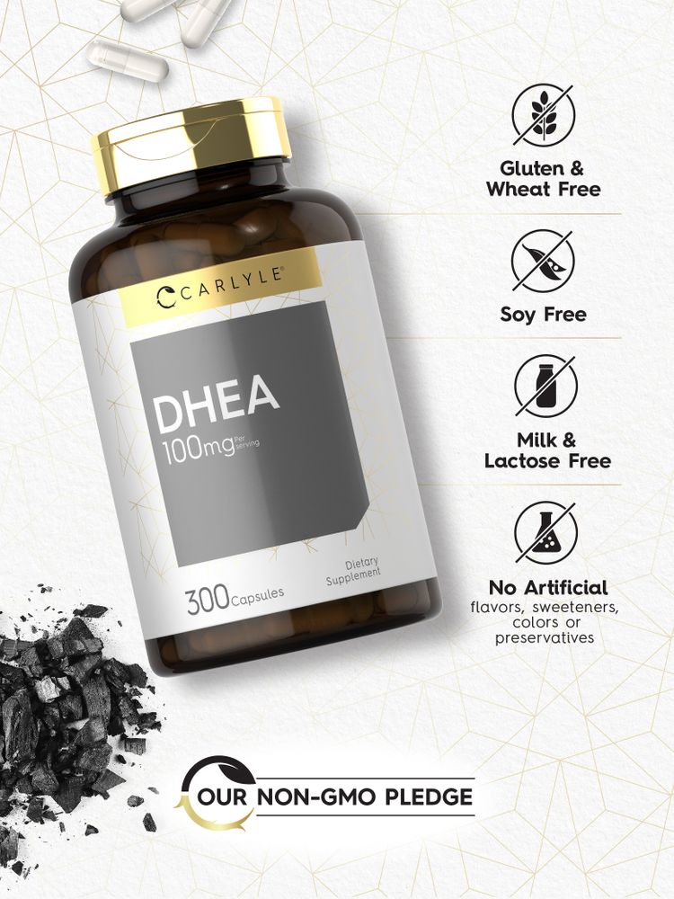 DHEA 100mg por porção | 300 Cápsulas