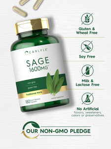 Sage 1600mg | 180 Capsules