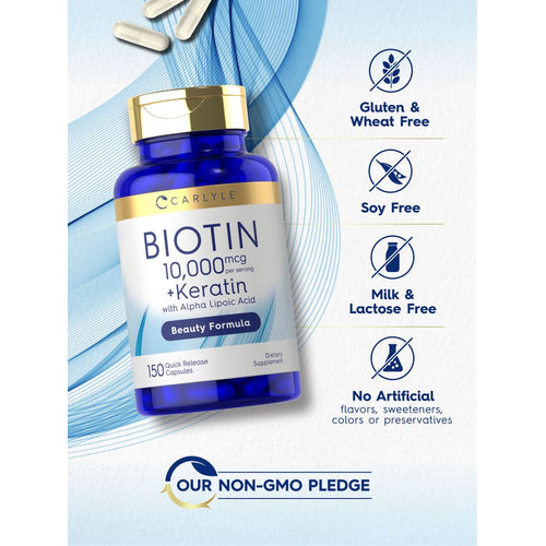 View 4 Biotin 10000mcg per serving | 150 Capsules