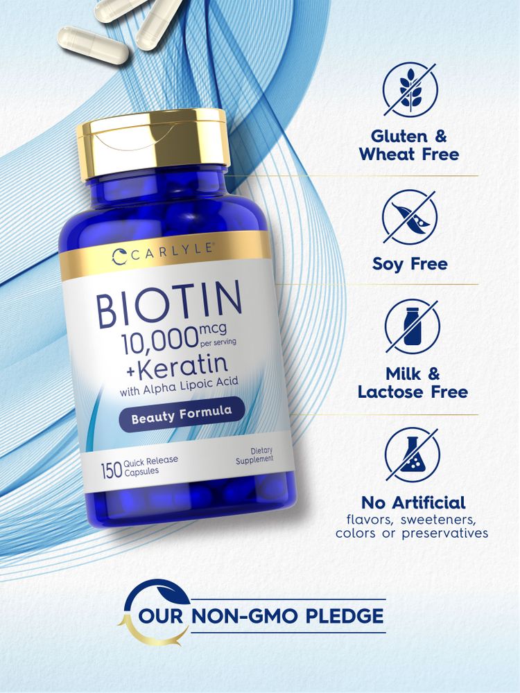 Biotina 10000 mcg per porzione | 150 Capsule