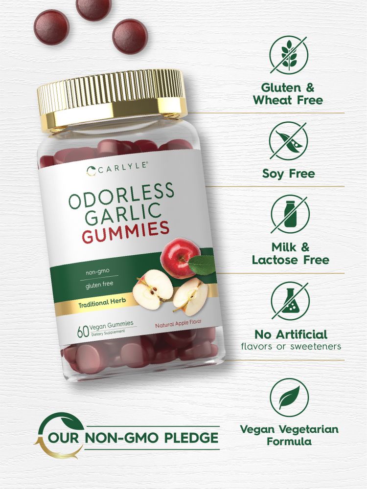 Odorless Garlic | 60 Gummies