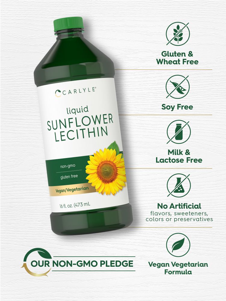 Lecitina de Girasol | 32oz Líquido