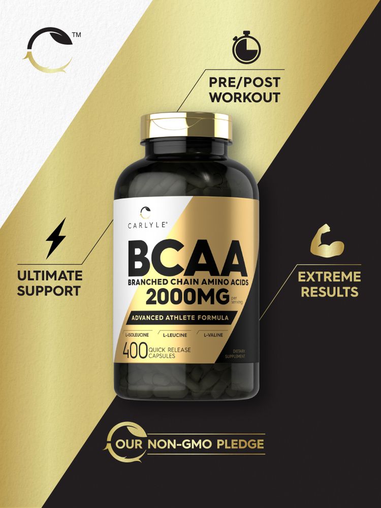 BCAA 2000mg por porción | 400 Cápsulas