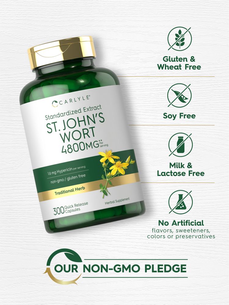 St John's Wort 4800mg per serving | 300 Capsules