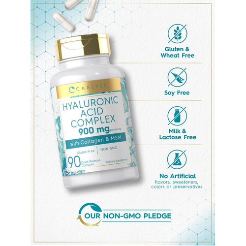View 4 Colágeno con Ácido Hialurónico 900mg por porción | 90 Cápsulas