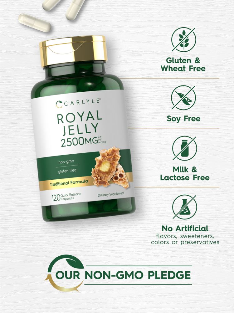 Royal Jelly 2500mg | 120 Count Capsules