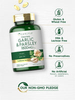 Load image into Gallery viewer, Odorless Garlic &amp; Parsley 1800mg | 250 Softgels
