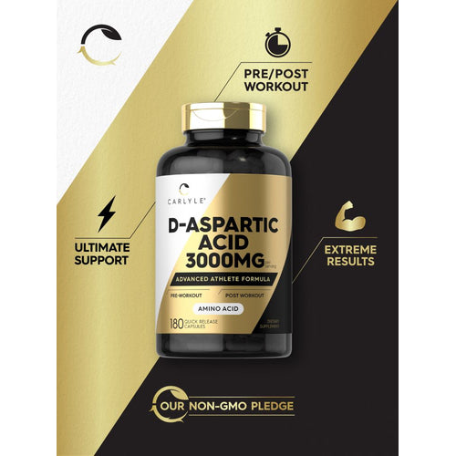 View 4 D-Aspartic Acid 3000mg per serving | 180 Capsules