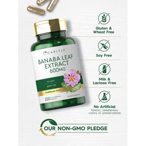 View 4 Banaba Leaf Extract | 200 Capsules