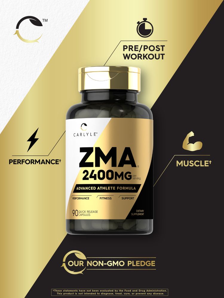 ZMA 2400mg  90 Capsules – Carlyle Nutritionals