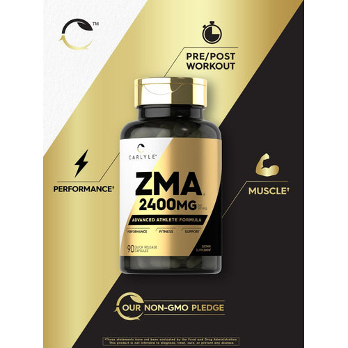 View 4 ZMA 2400 mg por porción | 90 Cápsulas
