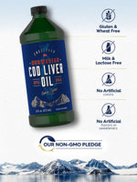 Load image into Gallery viewer, Cod Liver Oil Norwegian Liquid | 3 Pack | 16 Fl Oz Bottles
