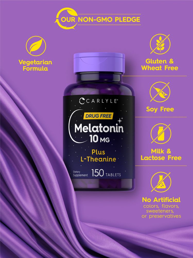 Melatonin With L-Theanine 10mg | 150 Tablets