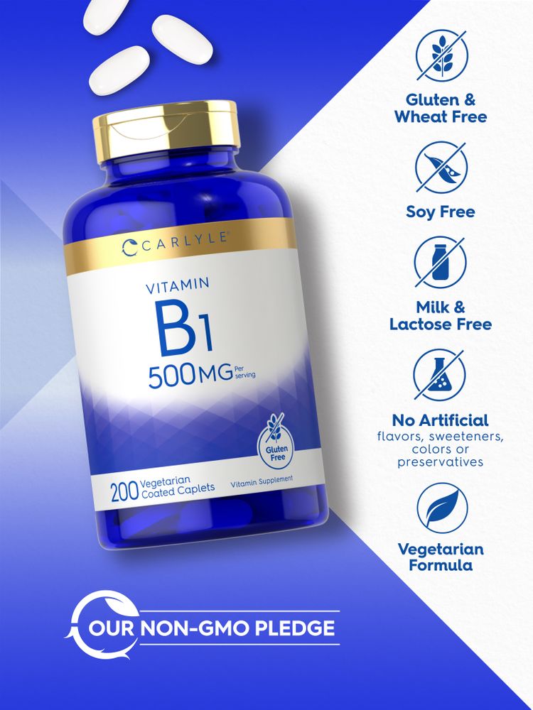 Vitamina B-1 500mg por porção | 200 Comprimidos