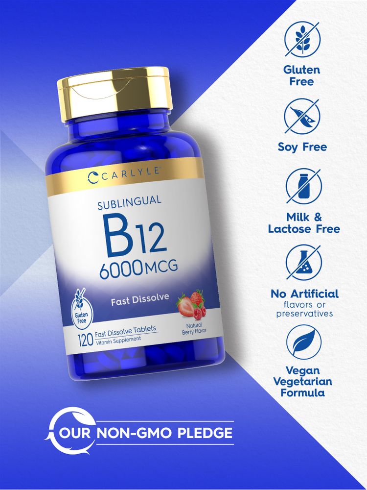 Vitamina B-12 6000mcg |120 Tabletas